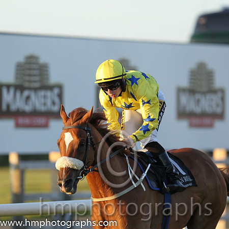 2nd No 1 Chapter Seven (2) - Jockey: C T Keane - Trainer: G M Lyons - Colours: yellow, royal blue stars