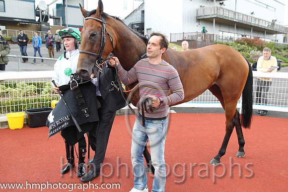 1st No 4 Boughtforasong (IRE) (3) - Jockey: S Corby (5) - Trainer: Georgios Pakidis - Colours: white, three green spots