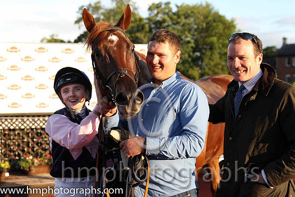 1st No 3 Park Rebel (IRE) (2) - Jockey: C D Hayes - Trainer: P D Deegan - Colours: darj blue, pink triple diamond