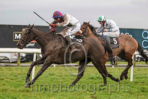 01st - Ceasar Milan & Mr W Thompson - winner (9, white, royal blue panel) & Lots of Memories & Mr M Fahey - 2nd (5, white, emerald green stars)   -FT8E9930-e3