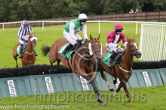 06th The Bosses Cousin ( 5 , emerald green , pink diamonds ) and D.J. Mullins (3) - Trainer : W.P. Mullins - Owner : Mrs J.M.Mullins