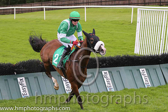 03rd Bank Bonus (GB) ( 2 , emerald green, white braces ) and K.M. Donoghue - Trainer : Gordon Elliott - Owner : STU Syndicate