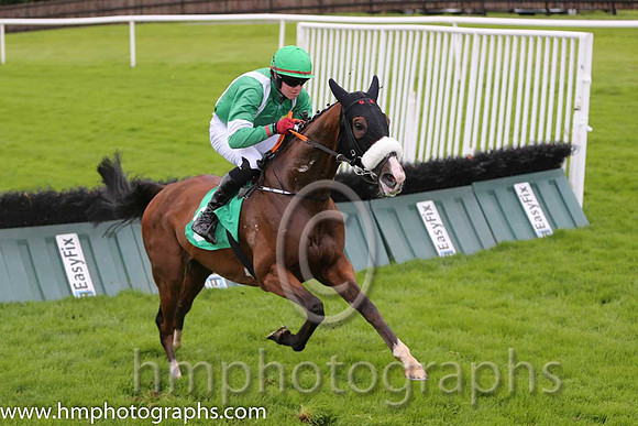 03rd Bank Bonus (GB) ( 2 , emerald green, white braces ) and K.M. Donoghue - Trainer : Gordon Elliott - Owner : STU Syndicate