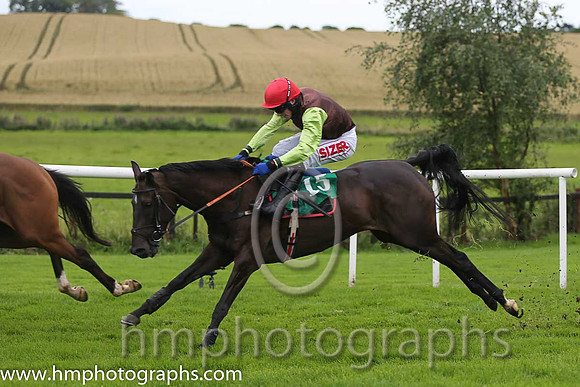 02nd Carlyan ( 15 , brown, light green sleeves ) and J.J. Burke - Trainer : Peter Casey - Owner : Miss M. McLoone