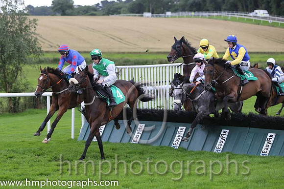 07th Trust No One ( 3 , royal blue, red star ) and A.P. Heskin - Trainer : P.A.Fahy - Owner : Mrs N.Fahy