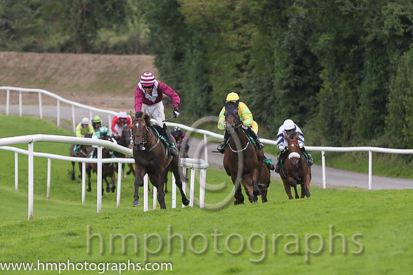 01st Mr Mulliner ( 6 , maroon, white chevron ) and D.R. Fox (3) - Trainer : Mark Michael McNiff - Owner : Mrs M Carton