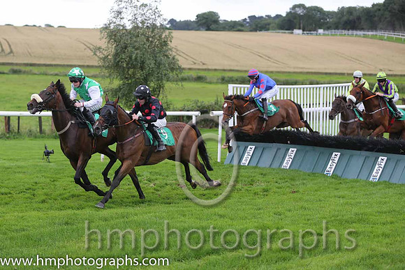 07th Trust No One ( 3 , royal blue, red star ) and A.P. Heskin - Trainer : P.A.Fahy - Owner : Mrs N.Fahy