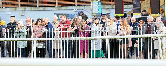 Spectators at Down Royal on 24th January 2023