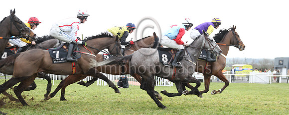 13 King Of Cashel (8 ,royal blue, black star ), Jockey - D J O'Keeffe ,Trainer - R K Watson