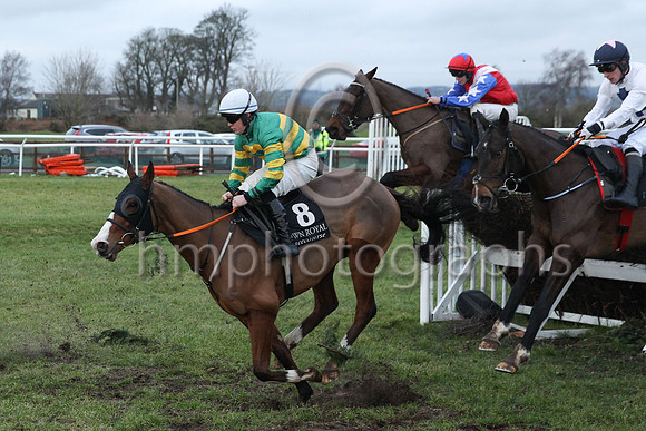 1 Angels Dawn (2 ,red, white sash ), Jockey - C M Quirke ,Trainer - S Curling