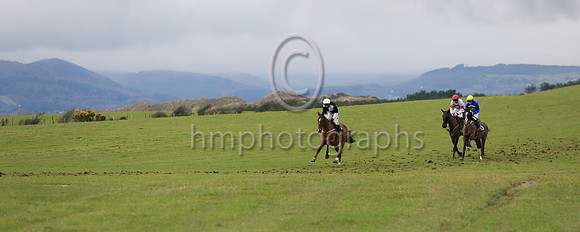 01st Gorthill (4, Black and White Qtrd) ridden by Noel McParlan, trained by Caroline McCaldin and owned by W W Dennison winners of the F S Herron Winners of Three at the East Down Point to Point Races