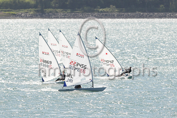 1st Conor Cronin - 218869 -MYC/RStYC - ILCA 6 : Results : 1, 1,2,1,-3,3, Total = 11, Nett = 8