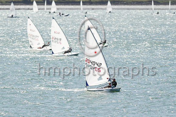 5th Gavin Doig - 204042 -EABC - ILCA 6 : Results : 6, 7,5,4,-9,4, Total = 35, Nett = 26