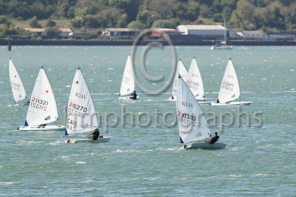 4th Joseph Robinson - 221489 -BYC/HSC - ILCA 6 : Results : 4, 5,3,2,5,(28.0 RET), Total = 47, Nett = 19
