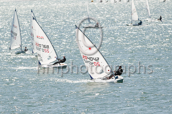 5th Gavin Doig - 204042 -EABC - ILCA 6 : Results : 6, 7,5,4,-9,4, Total = 35, Nett = 26