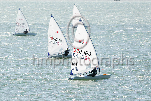 12th Blake Vaughan - 224721 -Royal Cork YC - ILCA 6 : Results : 10, 8,11,9,-13,10, Total = 61, Nett = 48