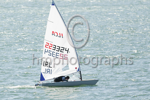 9th Conor Clancy - 223324 -RsGYC - ILCA 6 : Results : -12, 9,8,12,4,8, Total = 53, Nett = 41