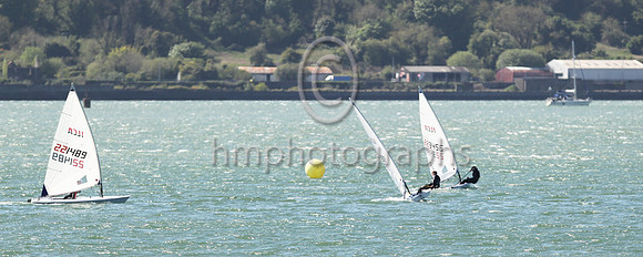 4th Joseph Robinson - 221489 -BYC/HSC - ILCA 6 : Results : 4, 5,3,2,5,(28.0 RET), Total = 47, Nett = 19