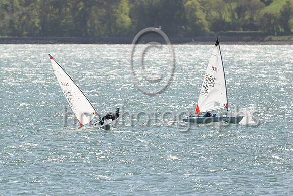 13th Isaac Vaughan - 216121 -RCYC - ILCA 4 : Results : -17, 12,17,8,10,7, Total = 71, Nett = 54