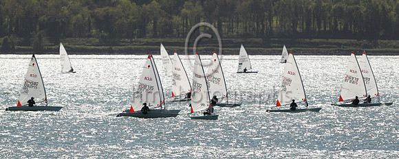 6th Calum Pollard - 137499 -CAYC - ILCA 4 : Results : 3, 8,5,-16,6,5, Total = 43, Nett = 27