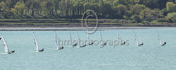 Racing underway in the ILCA6
