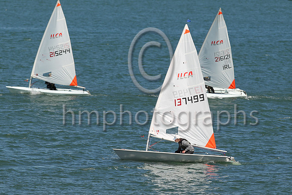 6th Calum Pollard - 137499 -CAYC - ILCA 4 : Results : 3, 8,5,-16,6,5, Total = 43, Nett = 27