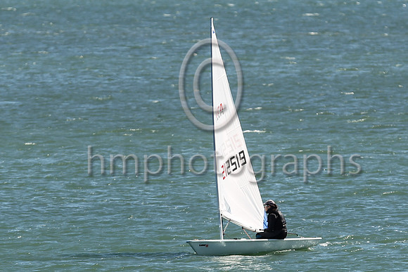 13th Emma Pierce - 212519 -BYC/DSC - ILCA 6 : Results : 8, 13,10,-16,15,15, Total = 77, Nett = 61