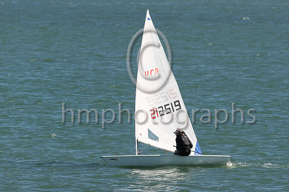 13th Emma Pierce - 212519 -BYC/DSC - ILCA 6 : Results : 8, 13,10,-16,15,15, Total = 77, Nett = 61