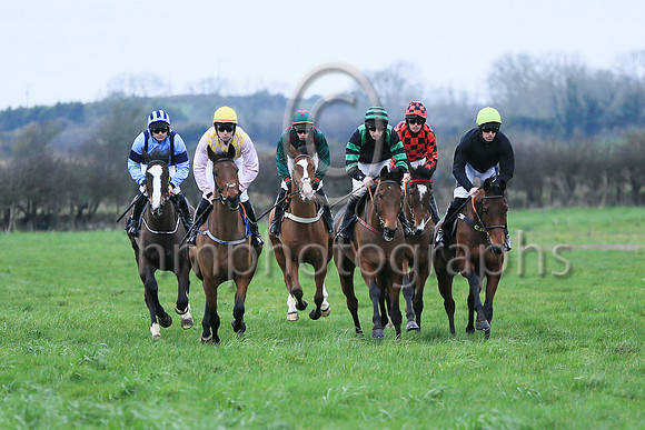 Jhentong Enki (6, black, green cap) ridden by Barry O'Neill, trained by Colin Bowe and owned by E. A. R.L Haris d'Enki winner of the Dennison Commercials Ltd Maiden Race for 4 year olds at the North D