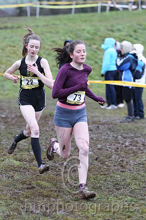 Sarah Ni Mhaolmhuire (22) Colaiste Iosagain 3rd in 10.53 &  Jean Clancy (73) Yeats College, Galway 9th in 11.19 - FT8E1556-15