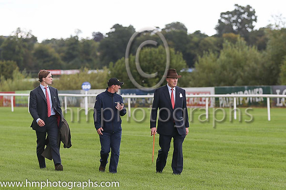 John Gosden trainer of Golden Horn tests the ground at Leopardstown