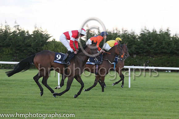 3rd Seanie ( 9 ) - red, white hoop ( Connor King ) : Trainer - David Marnane