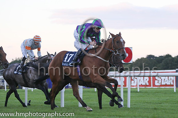 2nd Withernsea ( 17 ) - purple, emerald green hoops ( Jamie Spencer ) : Trainer - Richard Fahey