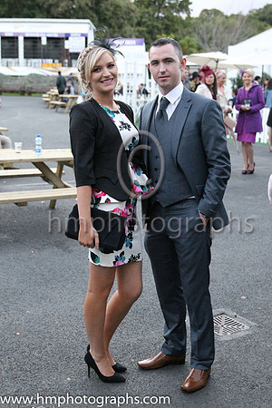 Couple at the Longines Irish Champions weekend at Loopardstown