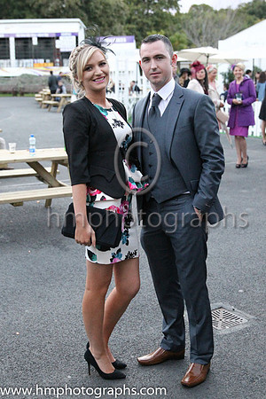 Couple at the Longines Irish Champions weekend at Loopardstown