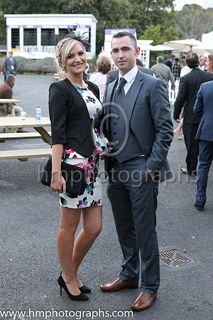 Couple at the Longines Irish Champions weekend at Loopardstown