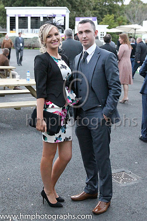 Couple at the Longines Irish Champions weekend at Loopardstown