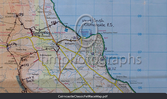 Cairncastle Fell Race Map - IMG_1963