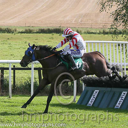 09th PU Noble Call ( 6 , white, red braces ) and B.T. O'Connell - Trainer : P.J. Rothwell - Owner : Skint But Happy Syndicate