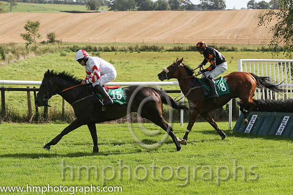 10th Timanora ( 15 , white, red chevrons on sleeves ) and R.C. Colgan - Trainer : G.A. Kingston - Owner : Pub  Grub Syndicate