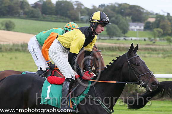 01st Tigroney ( 1 , black  yellow diabolo ) and Donagh Meyler (7) - Trainer : Miss Elizabeth Doyle - Owner : P.Bradford