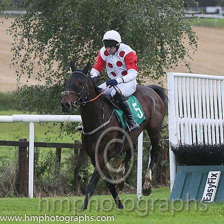 07th Macs Bach ( 5 , white, red spots ) and M.J. Ferris - Trainer : Ms.M.Flynn - Owner : Santry Power Walsh Syndicate