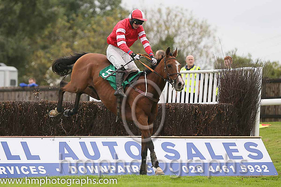 11th Vinniespride ( 5 , red, red and white hooped sleeves ) and D.R. Fox (3) - Trainer : Mark Michael McNiff - Owner : Vincent M. Foley
