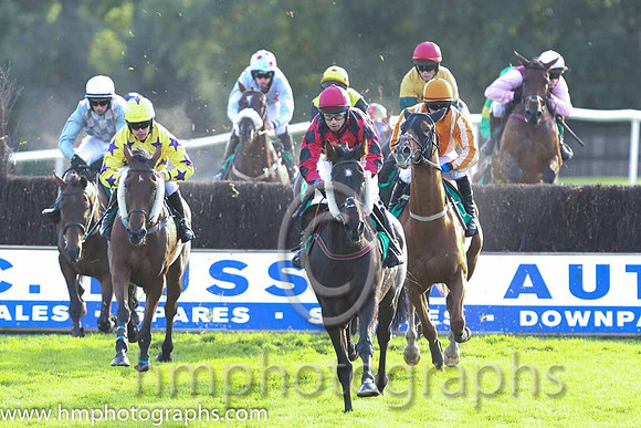 Breffni Gael ( 12 , yellow, purple stars ) and R.C. Colgan - Trainer : M.V.Manning - Owner : Pennyhill Punters Club