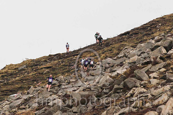 Gavin Bland (12) Borrowdale in the lead on the run down to Ben Crom  - FT8E3123-4