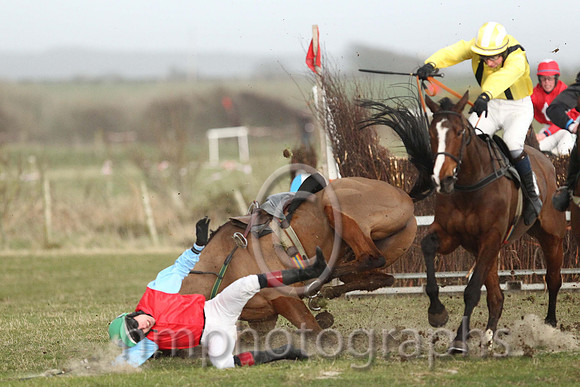 08th F Darsindian ( 8 )  S Cauanagh - Trainer: Brian W Dougan - red,blue sleeves Horse and rider ok