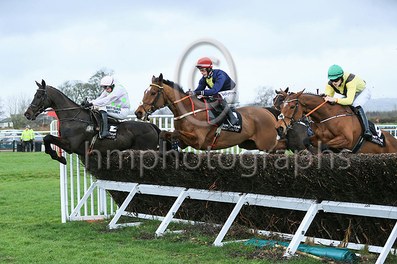 1 Longhouse Poet (4 ,dark blue, yellow panel ), Jockey - J J Slevin ,Trainer - M Brassil
