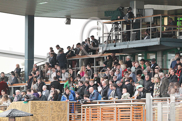 Spectators at Down Royal on St Patrick's Day 17th March 2023