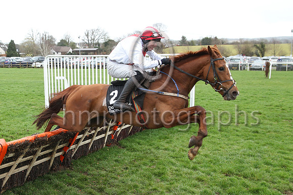1 Thecornerhouse (2 ,white, red panel ), Jockey - E Dwan ,Trainer - Mrs J Cashin