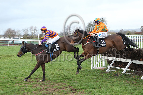 1 Ultimate Optimist (3 ,orange and green chevrons ), Jockey - Mr A Harvey ,Trainer - D M Christie